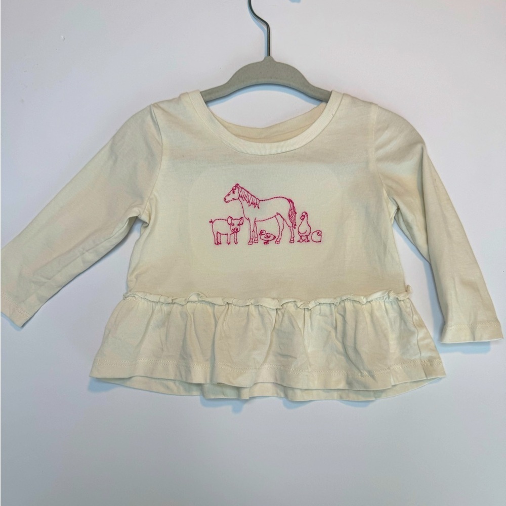 Carhartt Baby Girls Embroidered Top Size 3M